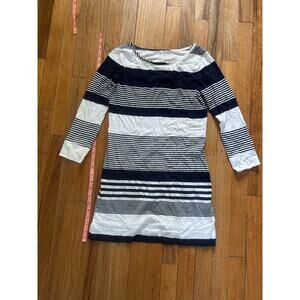 Lilly Pulitzer Marlowe dress navy and white stripes